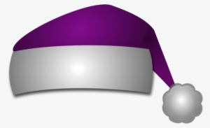 Santa Claus Hat Clipart - Purple Santa Hat Png
