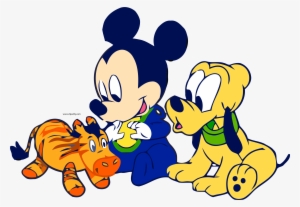 Baby Mickey Pluto Horse Toy Clipart Png - Baby Pluto The Dog