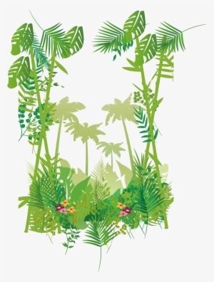 Svg Royalty Free Forest Border Transprent Png Free - Forest Plants Png