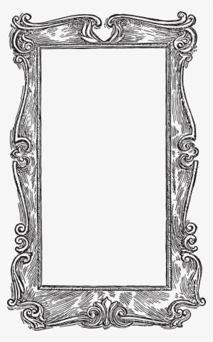 Divider Clipart Wood - Victorian Picture Frame Png