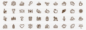 40 Hand Drawn Thanksgiving Icons 40 Hand Drawn Vector