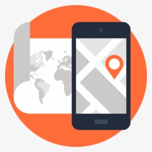 Android Gps Icon Png Download - Mobile App Vector Png