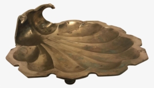 Huge Solid Brass Cigar Ashtray Or Planter - Statue