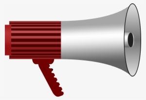 Red Megaphone Clipart - Blow Horn Clip Art