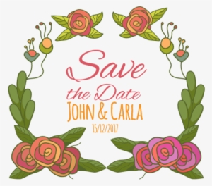 Beautiful Frame Flower Wedding Png And For