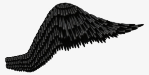Transparent Download Feathered Black Gray By Thy Darkest - Black Angel Wing Transparent