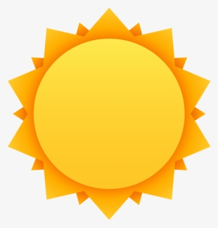 Orange Sun Watercolor Banner Transparent Library - Sun Flat Png