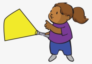 Let Your Light Shine - Shine A Torch Clipart