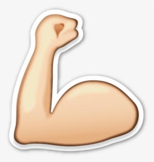 Arm Flec Emoji - Bicep Emoji Png