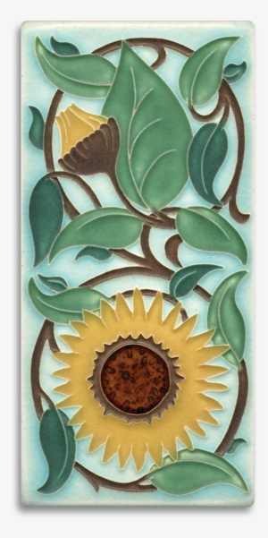Motawi Sunflower In Light Blue - Arts And Crafts Tiles 2018 Wall Calendar