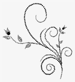 Flores Png Adorno Marco Flor Negro - Art