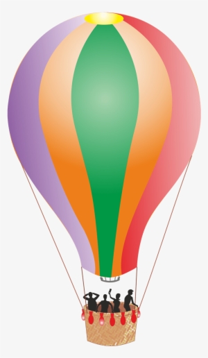 Hot Air Balloon Ride - Clip Art