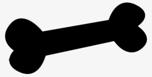 Dog Bone Black Clip Art - Black Dog Bone Clipart