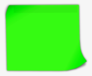 Green Sticky Note - Marker Pen