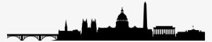 Visiting D - Dc Skyline Silhouette Transparent