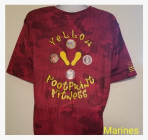 Yellow Footprint Fitness Marines Tshirt - T-shirt