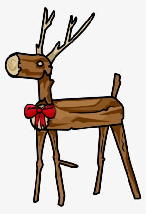 Wooden Reindeer - Png - Wooden Reindeer Clipart
