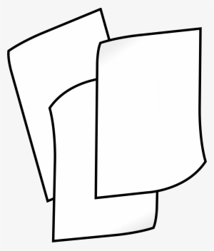 Clipart Free Clipart Stack Of White Big Image Png - Paper Black And White