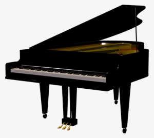 Gold Clipart Piano - Piano Transparent