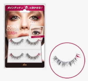 Red Colored Eyelashes - ビューティーワールド/prm ポイントカラーラッシュ つけまつげ