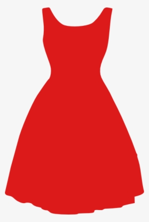 Clothes - Red Dress Clipart