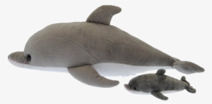 Baby Dart & Mommy Dolphin Plush Toy - Stuffed Toy