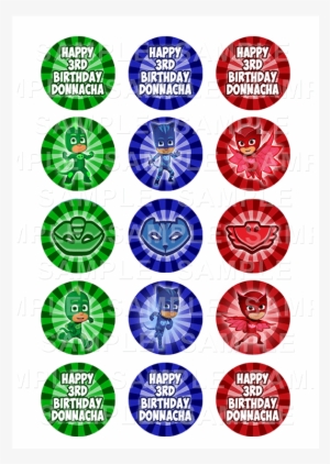 Pj Masks Edible Cupcake Toppers - Wwe Wrestlers Cake Toppers