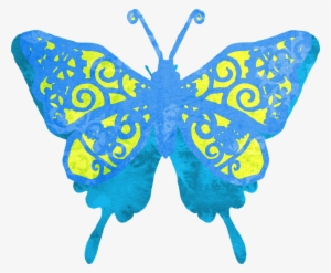 Blue Butterfly Clip Art At Clker - Imagenes Prediseñadas De Mariposas