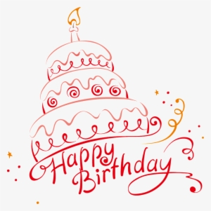Creative Birthday Cake Transparent - Happy Birthday Cake Png