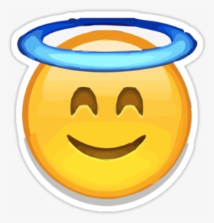 Whatsapp Logo Transparent Face With Halo Apple / Whatsapp - Smiling Face With Halo Emoji