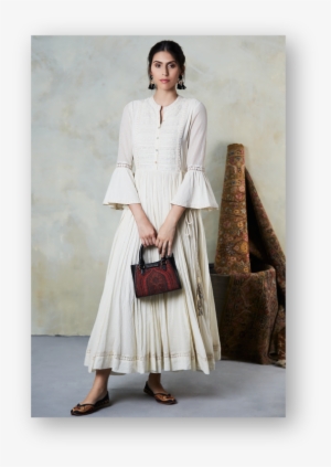 Flared Sleeves Kurta By Ritu Kumar - Ritu Kumar Latest Collection 2018