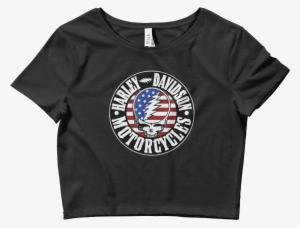 Hd Steal You Face Stars & Stripes - Squad Crop Tee - M/l