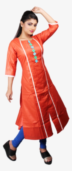 3/4 Sleeve Long Kurti - Kurti Top