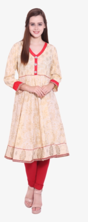 Belomoda Party Wear 3/4th Sleeve Khadi Print Women's - Girl
