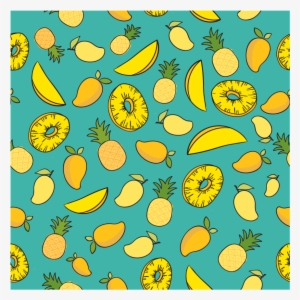 Hand Drawn Tropical Fruit Background Illustration Png - Portable Network Graphics