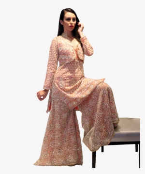 Chicken Sharara Orange - Photo Shoot