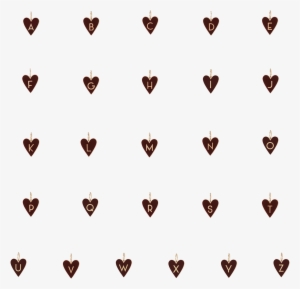 Medium Gold Border Enamel Heart With Letter - Gold