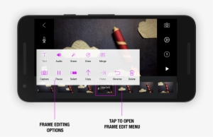 Tap Anywhere Outside To Close The Frame Edit Menu - Iphone