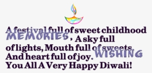 Diwali Messages Png Transparent Background - Portable Network Graphics