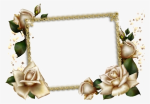 3d Rose Frame Png Element
