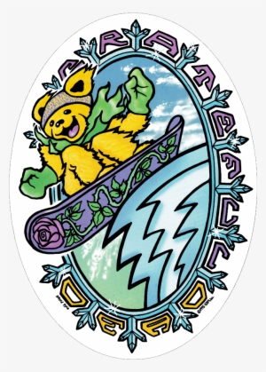 Grateful Dead Snowboard Bear - Grateful Dead Sticker