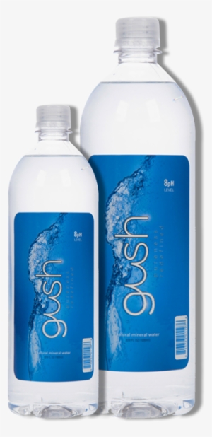 Gush Water, Pure Alkaline Water With Naturally Occurring - Water Bottle