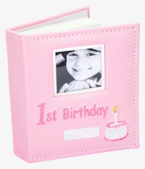 Album, 1st Birthday, Pink - Paper