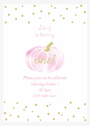 Fall First Birthday Invitation Design - Poster