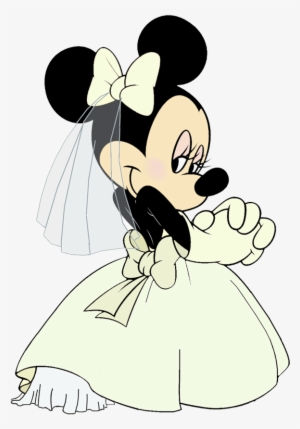 Png Stock Mickey Mouse Pencil And In Color - Minnie Mouse Bride