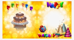 Photo Frame Template Happy Birthday Birthday Frame - Birthday Background Psd Free Download