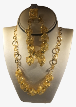 Bridal Gold Necklace Set - Necklace