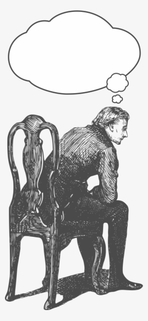 Big Image - Desenho De Homem Sentado Na Cadeira