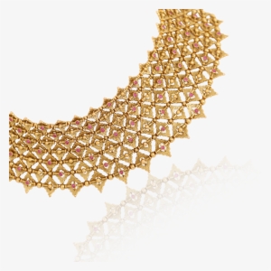 Splendorous Azva Bridal Gold Necklace - Gold