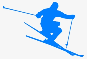 Back To School Free Clipart Cartoon Skiing Images Clipart - Ski Clipart Blue